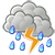 多雲午後短暫雷陣雨
